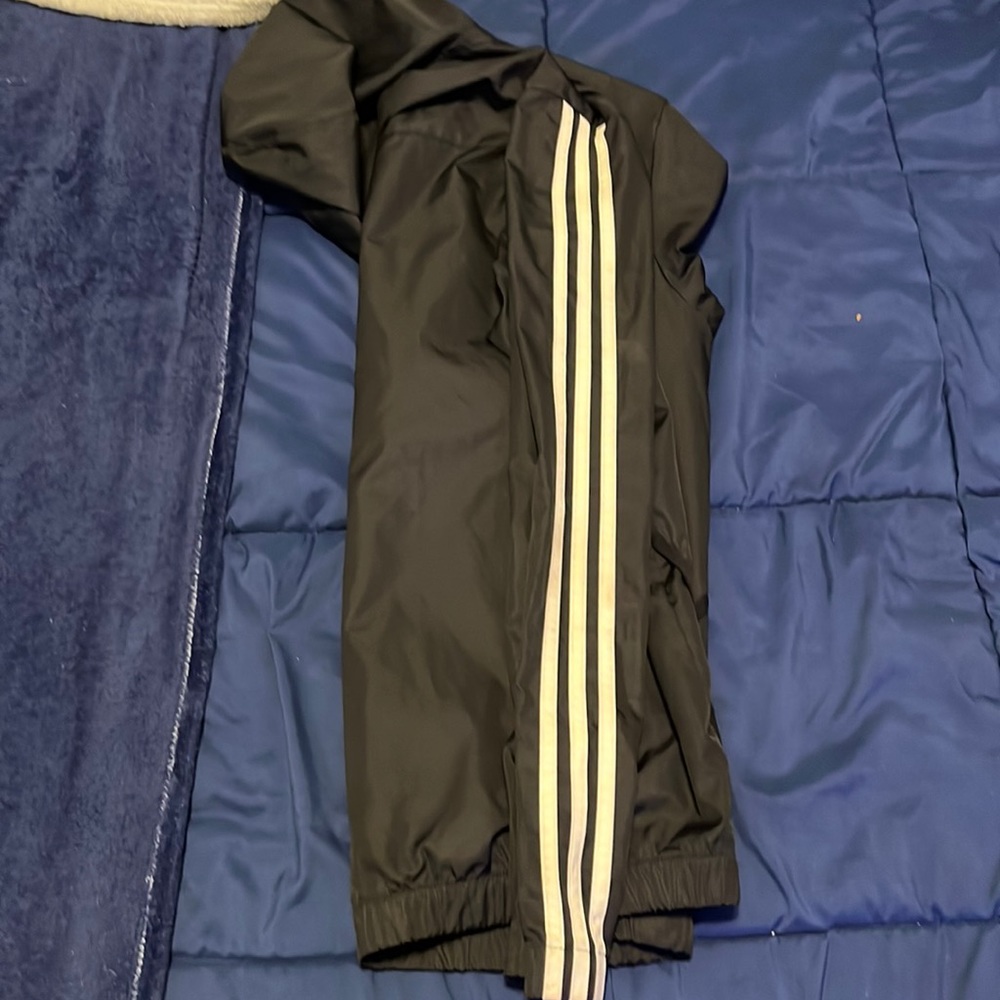 Adidas black windbreaker